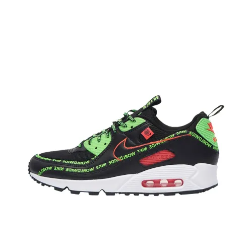 Nike Air Max 90 Low Топ Беговые кроссовки Мужской Черный