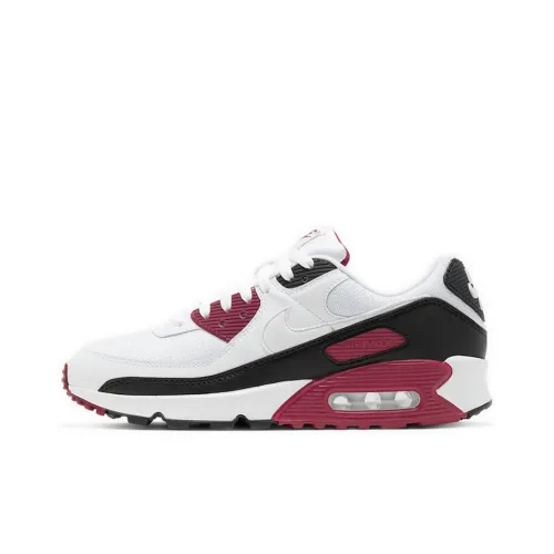Nike Air Max 90 Low Топ Повседневные Беговые Кроссовки Унисекс Белый Красный