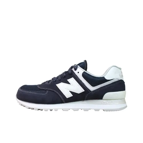 New Balance NB 574 Амортизация Поддержка Покрытие Низкий Верх Беговые кроссовки Унисекс Темно-синий