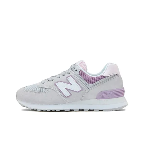 New Balance NB 574 Low Топ Беговые кроссовки Женские Серый Фиолетовый