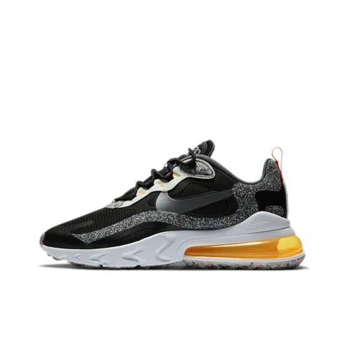 Nike Air Max 270 Low Топ Марафон Беговые кроссовки Мужской Черный Серебряный Желтый