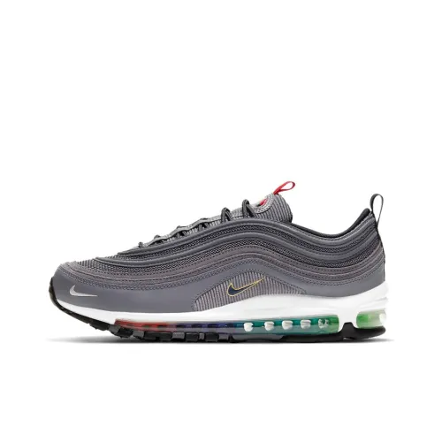 Nike Air Max 97 Low Топ Air Cushion Повседневные Беговые Кроссовки Мужские Черные
