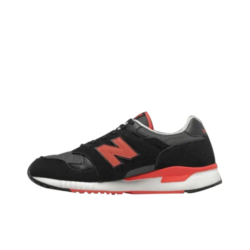 New Balance NB 570 Low Топ Марафон Беговые кроссовки Унисекс Черный Оранжевый D Ширина