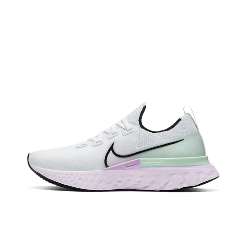 Nike React Infinity Run Flyknit 1 Нескользящий Легкий Низкий Топ Беговые кроссовки Женские Белые