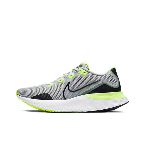 Nike Renew Run Устойчивый к истиранию Дышащий Низкий Топ Беговые кроссовки Мужской Черный Серый Зеленый
