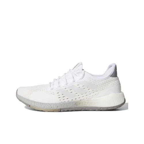 Adidas PulseBOOST Амортизаторы Устойчивые к истиранию Низкий Топ Беговые кроссовки Унисекс Белый