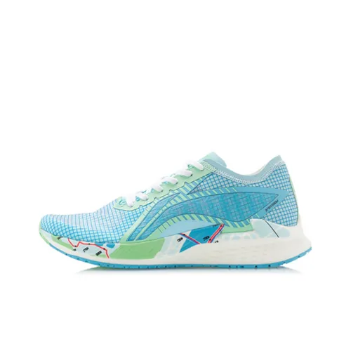 LINING Поддержка Низкий Топ Беговые Кроссовки Мужские Светло-Синие