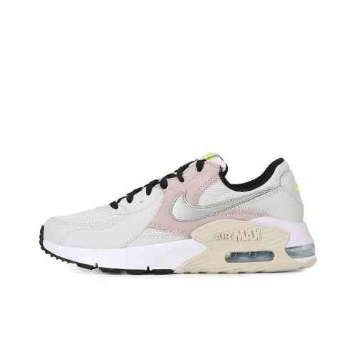 Nike Air Max Excee Low Топ Air Cushion Повседневные Беговые Кроссовки Женские Серый Розовый