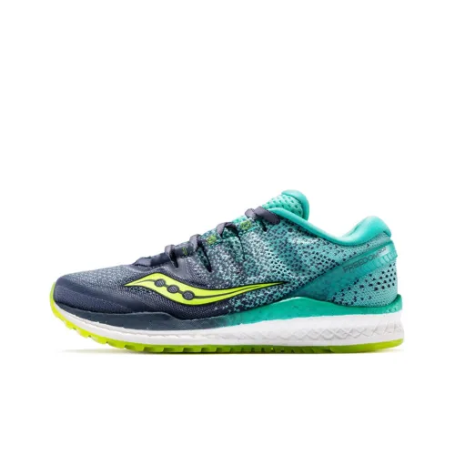 Saucony Freedom ISO2 Износостойкие Низкие Беговые Кроссовки Женские Серый Светло-Синий
