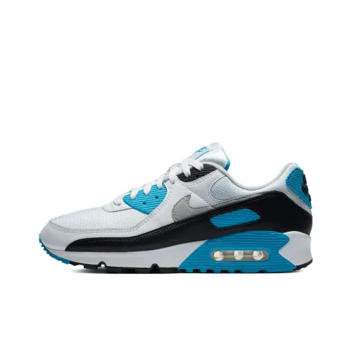 Nike Air Max 90 Амортизация Низкий Топ Беговые кроссовки Мужской Лазер Синий