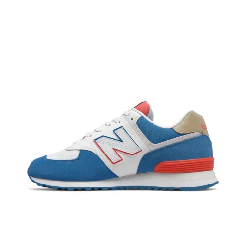 New Balance NB 574 Support Cushioning Низкий Топ Марафон Беговые Кроссовки Мужские Синий Белый