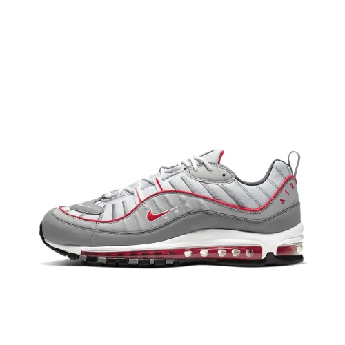 Nike Air Max 98 Low Топ Марафон Беговые кроссовки Мужской Серый