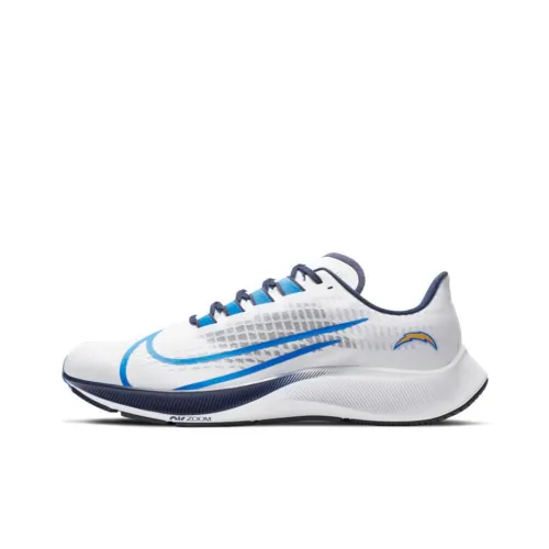 Nike Pegasus 37 Los Angeles Lightning Team Low Топ Беговые кроссовки Унисекс Белый Синий