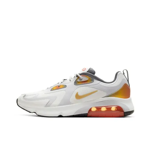 Nike Air Max 200 Low Топ Марафон Беговые кроссовки Мужской Серый Белый Желтый