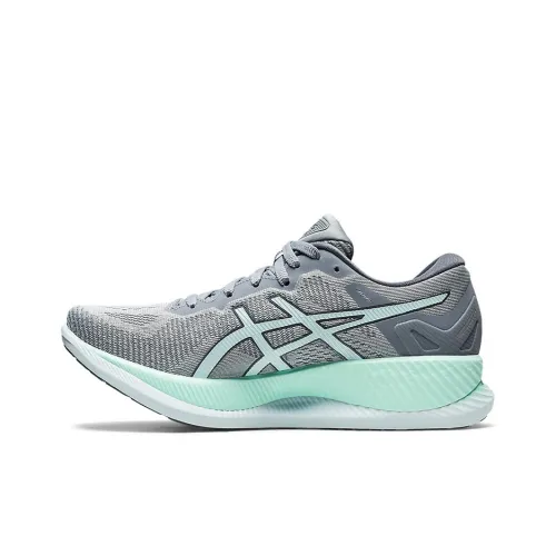 Asics Glideride Low Топ Беговые кроссовки Женские Серый Зеленый