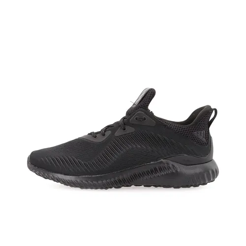 Adidas Alphabounce 1 Slip-resistant Abrasion-resistant Low Top Casual Running Shoes Unisex Black Adidas Alphabounce 1 Противоскользящий Устойчивый к истиранию Низкий Топ Повседневные Беговые Кроссовки Унисекс Черный