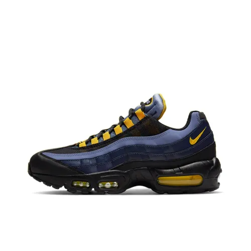 Nike Air Max 95 Low Беговые кроссовки Мужские Синие Черные Желтые