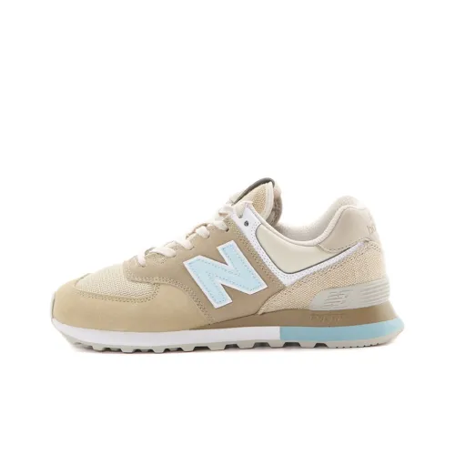 New Balance NB 574 Low Топ Повседневные Беговые Кроссовки Унисекс Коричневые Синие