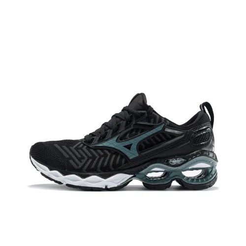 Mizuno Creation Waveknit Low Беговые кроссовки Унисекс Черный Серый