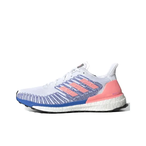 Adidas Solar Boost ST 19 Противоскользящие амортизаторы Низкий топ Беговые кроссовки Женские Белый Розовый Синий