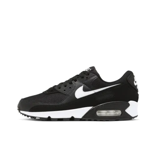 Nike Air Max 90 Low Топ Повседневные Беговые Кроссовки Женские Черные