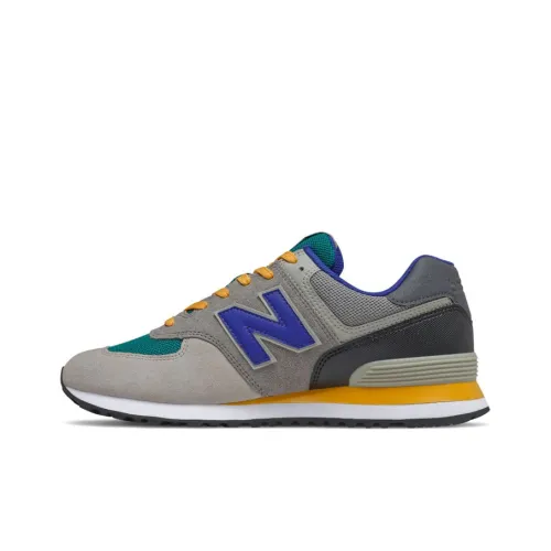 New Balance NB 574 Low Топ Беговые кроссовки Унисекс Серый Синий