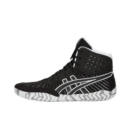 Asics Aggressor 4 High Топ Беговые кроссовки Унисекс Черный