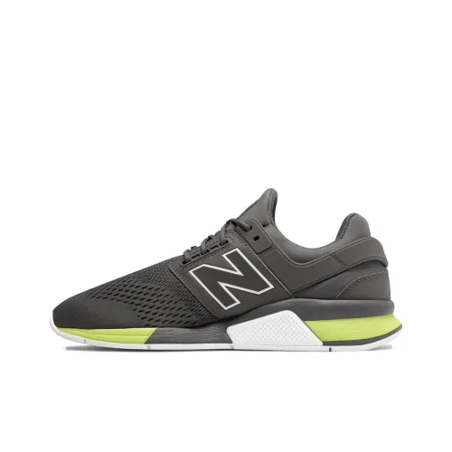 New Balance NB 247 Low Топ Повседневные Беговые Кроссовки Унисекс Серый Зеленый