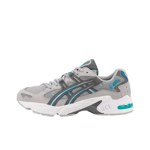 Asics Gel Kayano 5 Low Топ Беговые кроссовки Унисекс Серый Синий