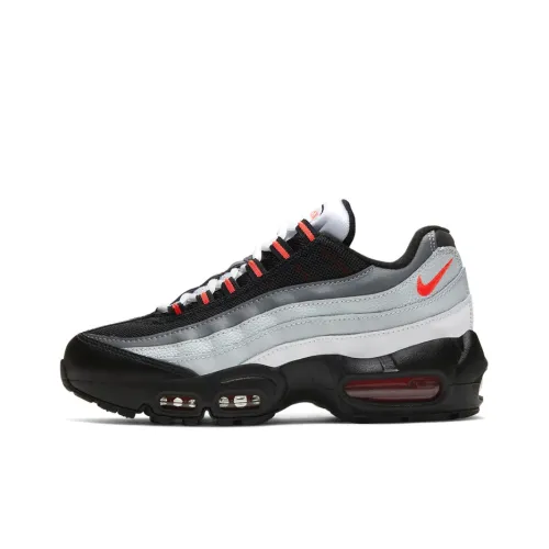 Nike Air Max 95 Low Беговые кроссовки Женские Черный Серый Красный