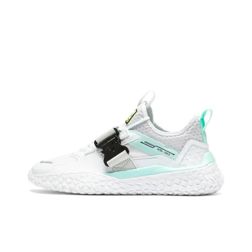Need For Speed Heat X PUMA Нескользящий Легкий Низкий Топ Марафон Беговые кроссовки Мужские Белый Зеленый