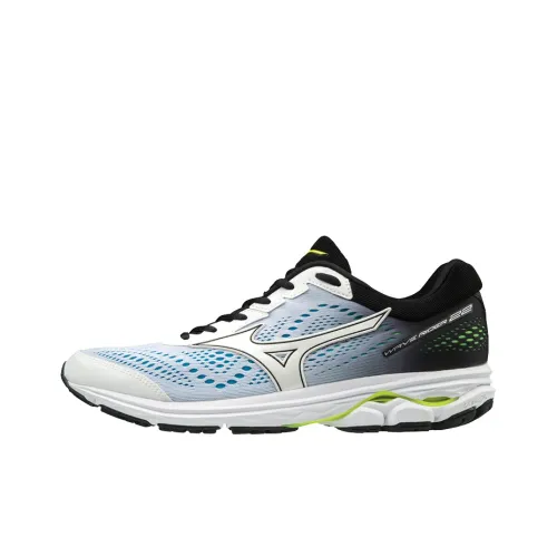 Mizuno Wave Rider 22 Дышащие Низкие Кроссовки для Бега Унисекс Черные Белые Синие