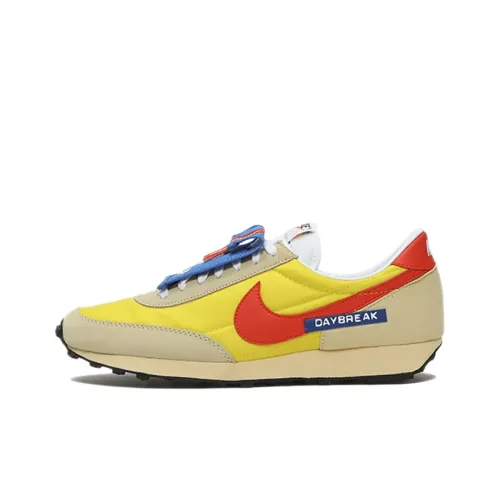 Nike Daybreak Shock Absorbers Slip-on Resistant Low Top Marathon Running Shoes Women's Yellow Red Blue