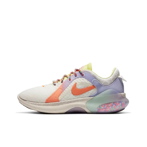 Nike Joyride Dual Run 2 Slip-Resistant Низкий Топ Повседневные Беговые Кроссовки Женские Бежевый Фиолетовый Оранжевый
