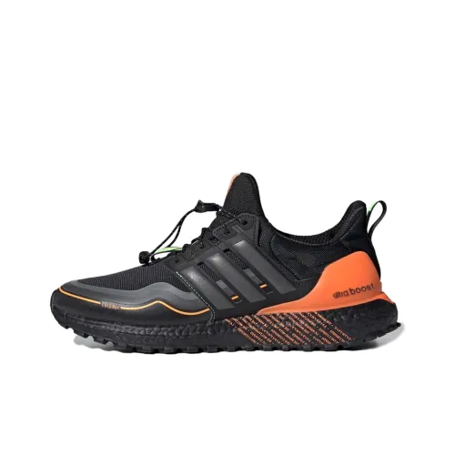 Adidas ULT Амортизация Дышащий Легкий Низкий Топ Повседневные Беговые Кроссовки Мужские Черные и Оранжевые