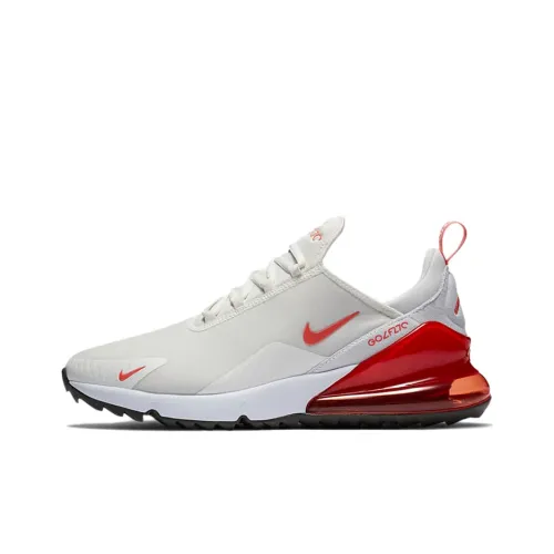 Nike Air Max 270 Low Топ Air Cushion Повседневные Беговые кроссовки Унисекс Белый Красный