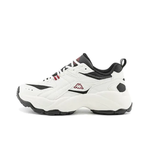 KAPPA Шорты Устойчивые к истиранию Низкий Топ Повседневные Беговые кроссовки Унисекс Белый Черный