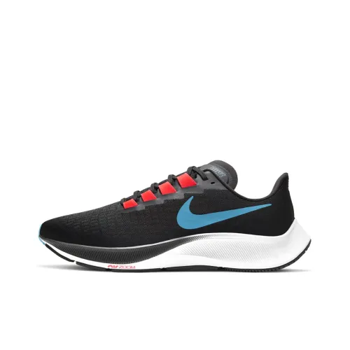 Nike Pegasus 37 Low Топ Air Cushion Тренировочные Беговые Кроссовки Мужские Черные Синие