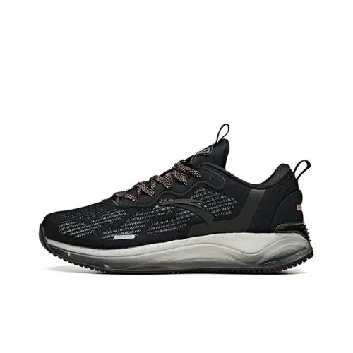 ANTA Running Collection Низкий Топ Беговые Кроссовки Женские Черный Розовый Золотой