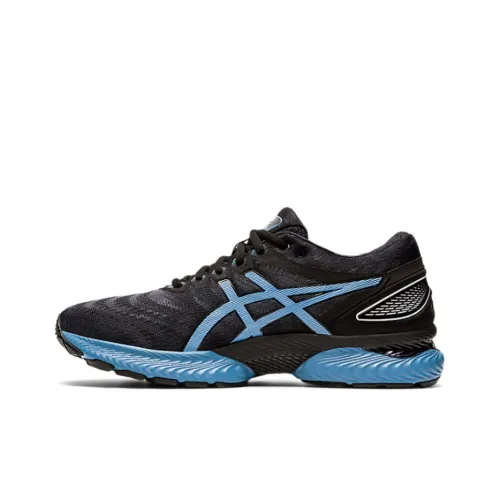 Asics Gel Nimbus 22 Амортизация Низкий Топ Беговые Кроссовки Мужские Черные Синие