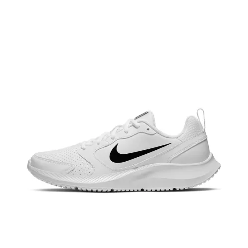 Nike Todos Амортизация Противоскользящий Легкий Низкий Топ Беговые кроссовки Женские Белый Черный