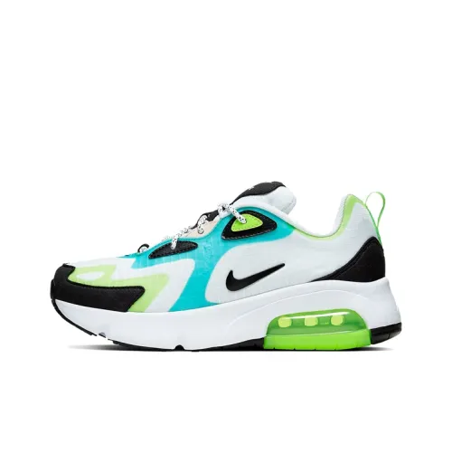 Nike Air Max 200 Low Беговые кроссовки Топ Женские Белый Зеленый