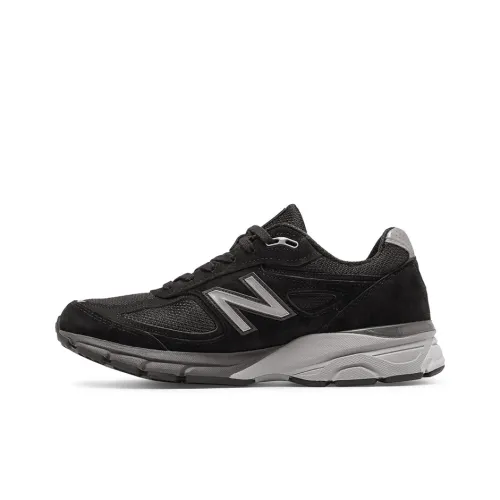 New Balance NB 990 V4 Low Топ Беговые кроссовки Мужской Черный Серый