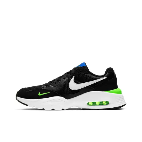 Nike Air Max Fusion Low Топ Air Cushion Повседневные Беговые Кроссовки Мужские Черный Зеленый Белый