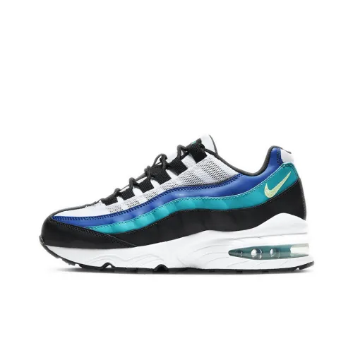 Nike Air Max 95 Low Беговые кроссовки Женские Черные Зеленые Синие