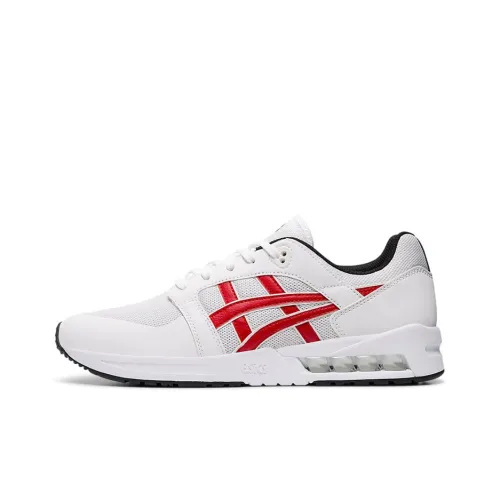 Asics Гель SAGA Sou Low Топ Марафон Беговые кроссовки Мужской Белый Красный