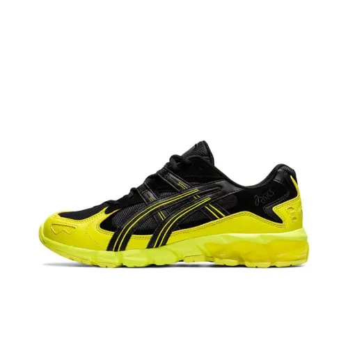 Asics Gel Kayano 5 Low Топ Беговые кроссовки Мужские Черные Желтые