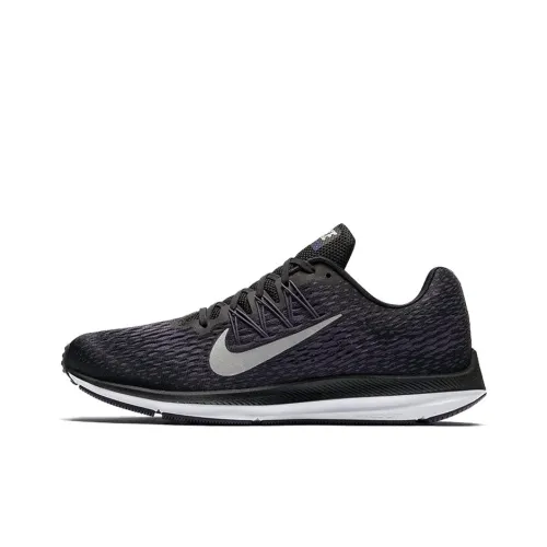 Nike Zoom Winflo 5 Амортизаторы Slip-resistant Abrasion-resistant Низкий топ Беговые кроссовки Мужские Черный Серый