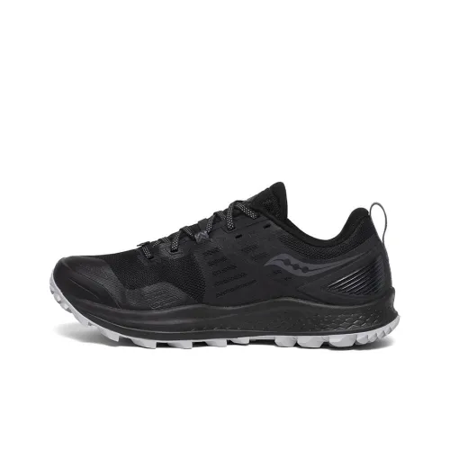 Saucony Peregrine Falcon 10 Low Топ Беговые кроссовки Мужской Черный Широкий Женские