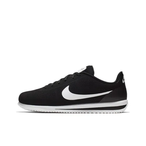 Nike Cortez Shock Absorbers Slip-Resistant Low Top Casual Running Shoes Men's White Black Найк Кортец Шок Абсорберз Антискользящий Низкий Топ Повседневные Беговые Кроссовки Мужские Белый Черный